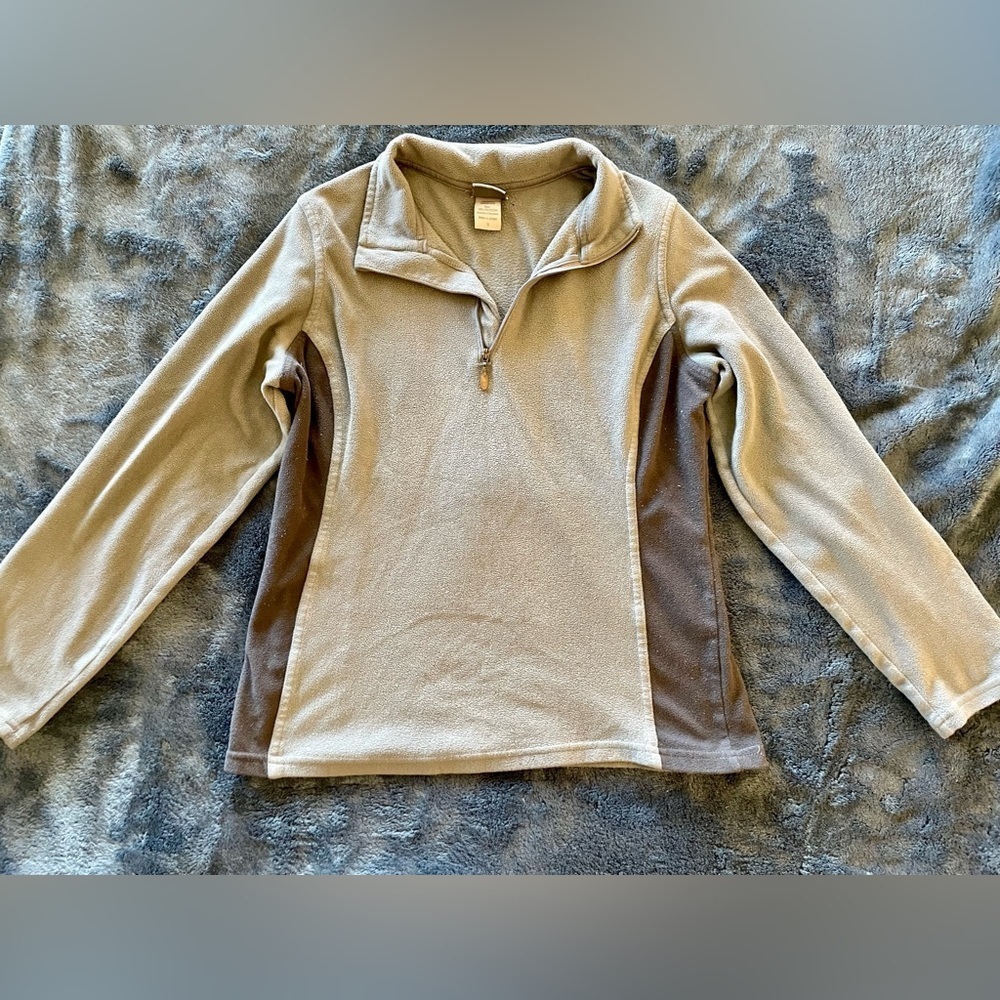 Champion fleece sweater in grey and dark gray size S women